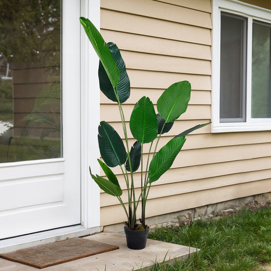 Artificial Plants Banana Leaf Tree with Pot