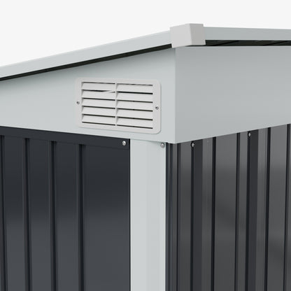 4x9 FT Pent Roof Garden Tool Shed Outdoor Patio Storage House