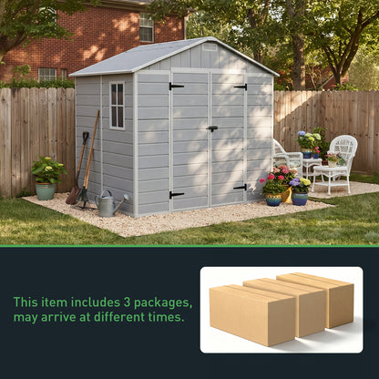7x6 FT Large Garden Storage Shed