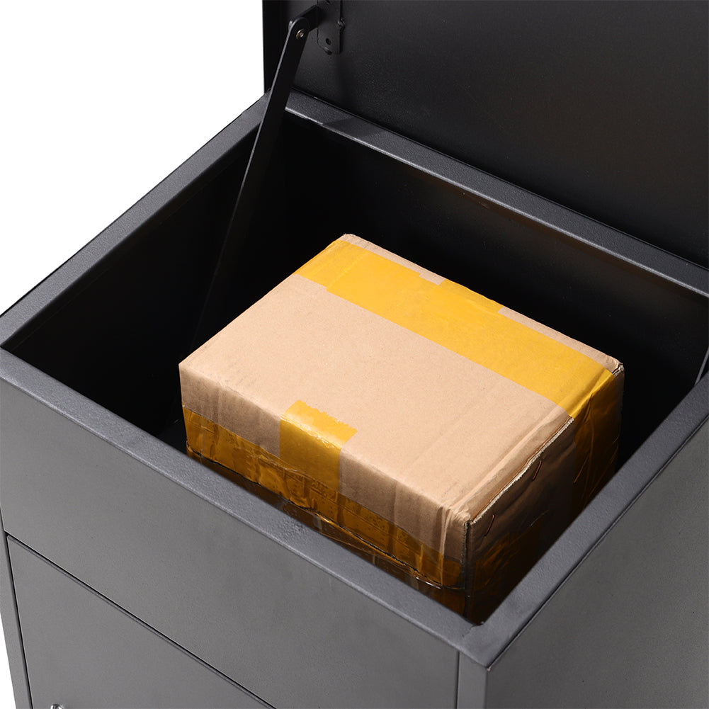 90cm Lockable Galvanised Steel Outdoor Parcel Drop Box