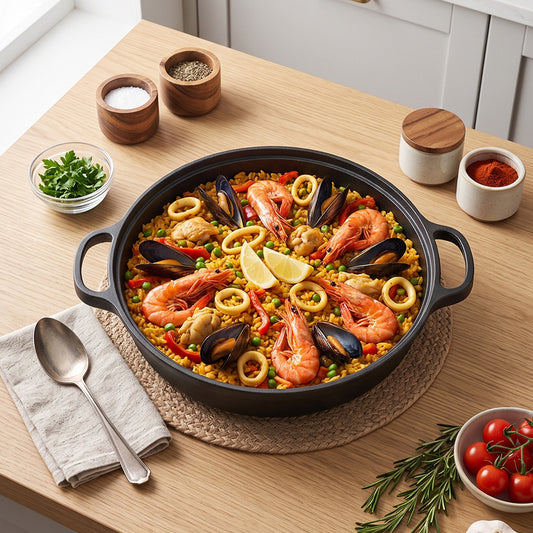 Pre-Seasoned Cast Iron Skillet with Dual Handles