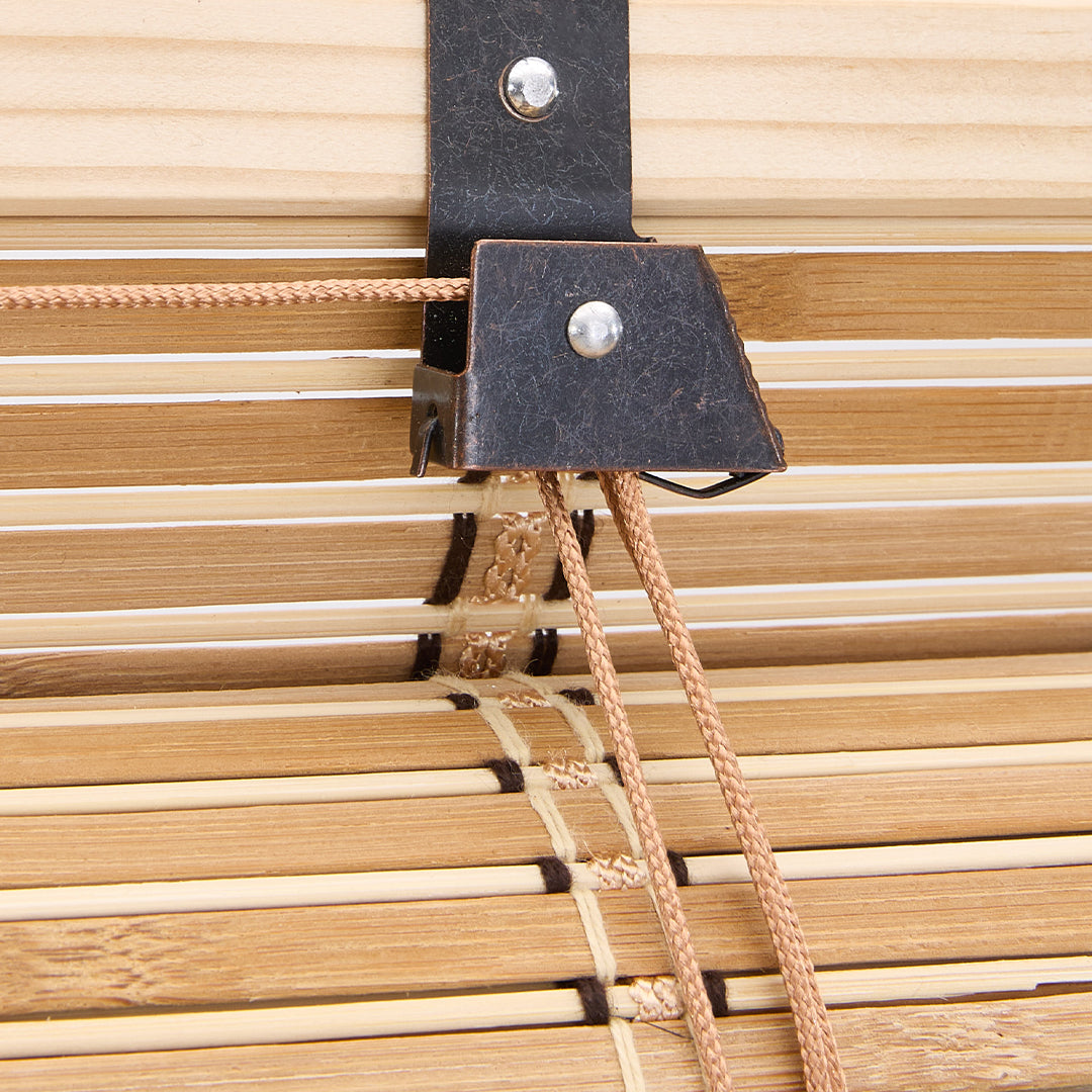 Natural Roll-Up Bamboo Blinds for Windows