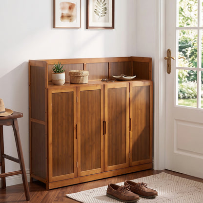 Shoe Storage Cabinet with Folding Doors