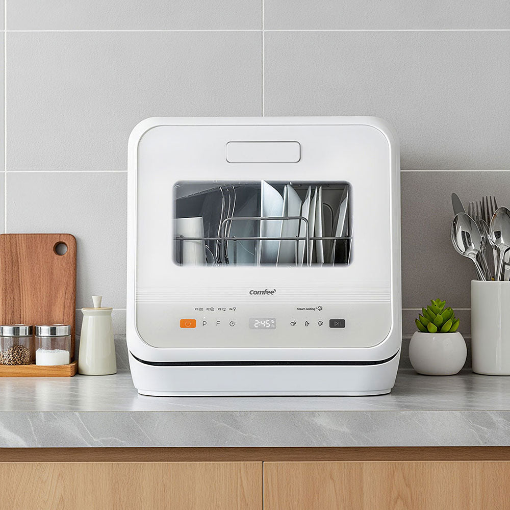 5L Countertop Dishwasher with 6 Wash Programs