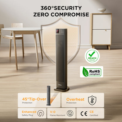 2000W Electric PTC Tower Heater with Remote Control