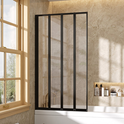 4 Panel Folding Over Bath Shower Screen