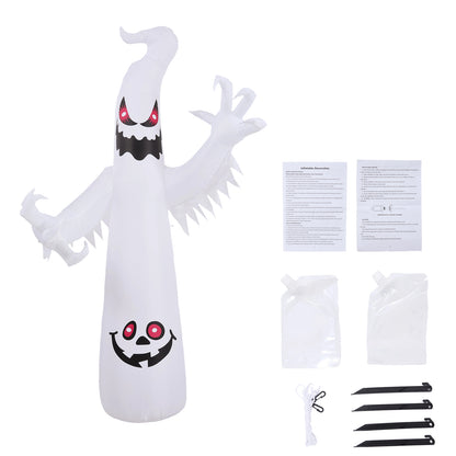 7 FT Halloween Inflatable Ghost with LED Lights
