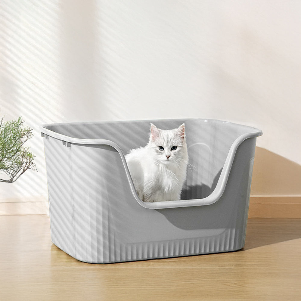 Open Top Cat Litter Box with Scoop