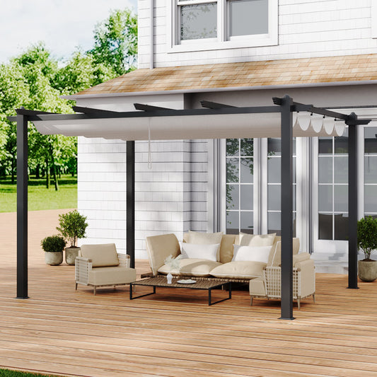 Retractable Roof Aluminium Pergola