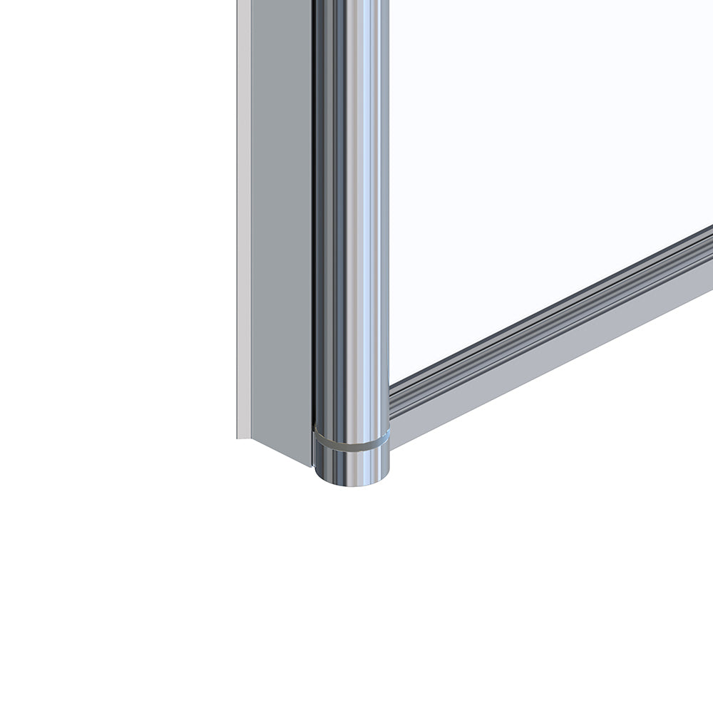 180 Degree Rotation Over Bath Shower Screen With Handle