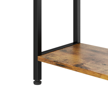 Industrial Open Bookshelf Display Rack for Living Room