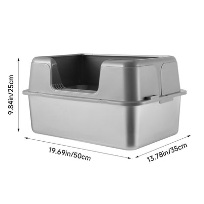 Semi-Closed Anti-Splash Cat Litter Box Pet Toilet