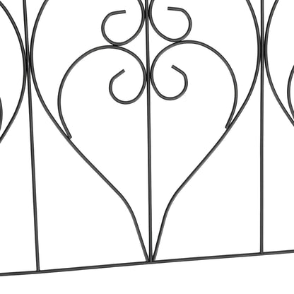 5-Pack Decorative Metal Garden Fence Panels