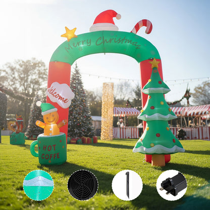 9FT/2.7M Christmas Blow-up Archway Inflatable Model Decoration