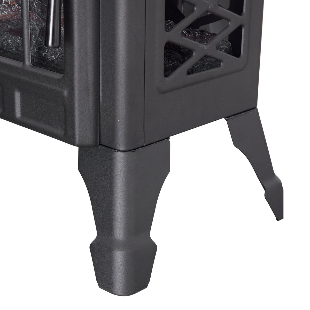 Freestanding Electric Fireplace Heater with Remote Control