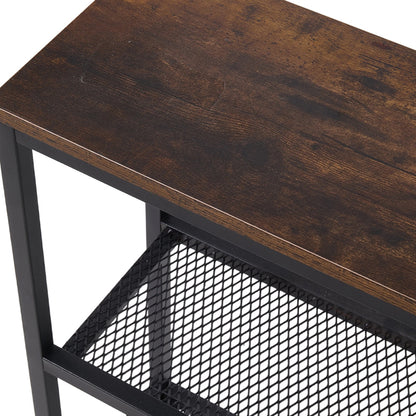 3-Tier Industrial Console Table