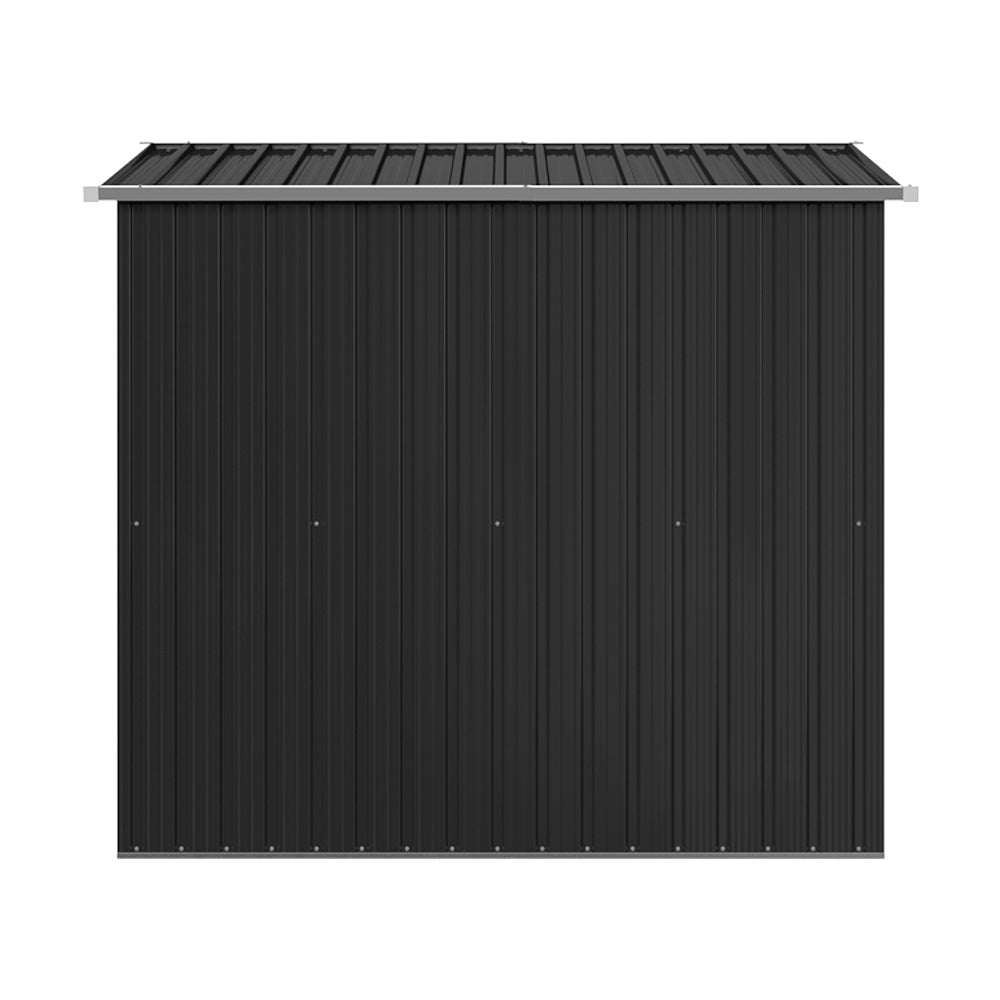 6 x 4 ft Metal Garden Storage Shed with Pent Roof & Single Door