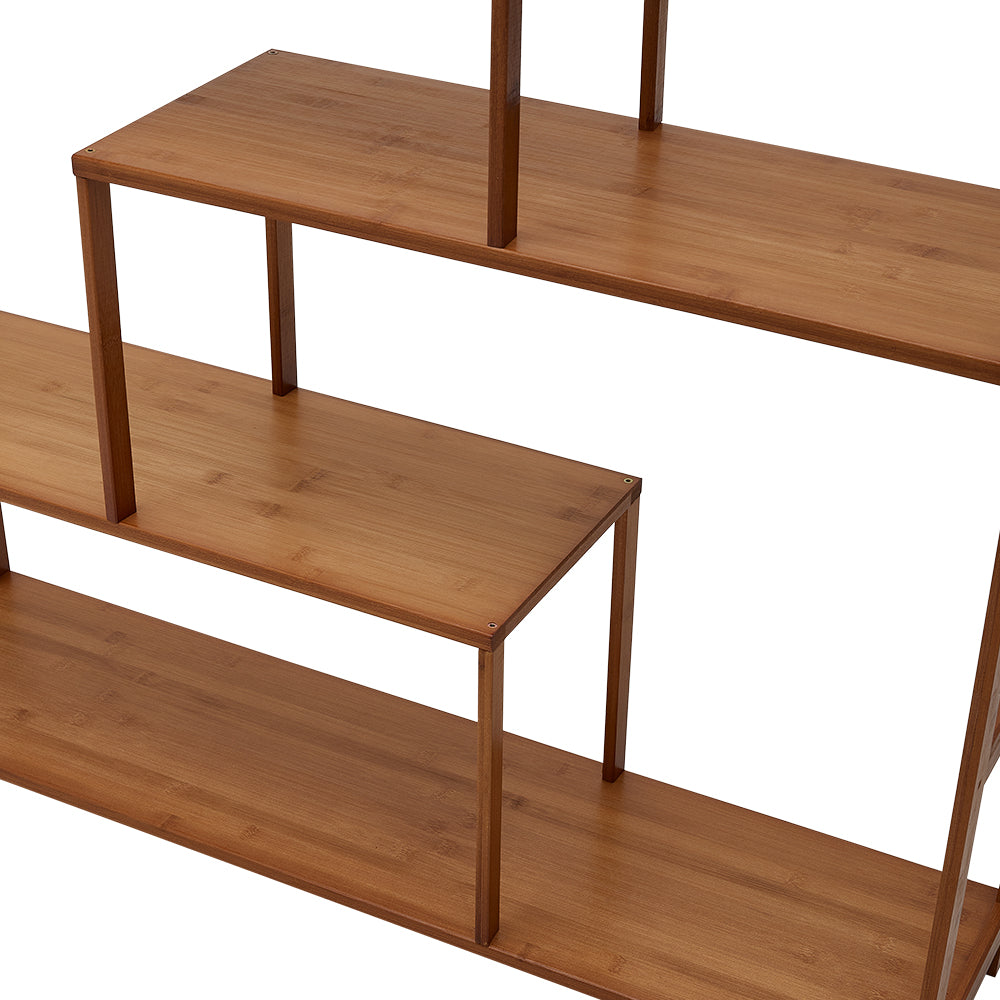 7-Tier Wooden Bookcase Display Stand