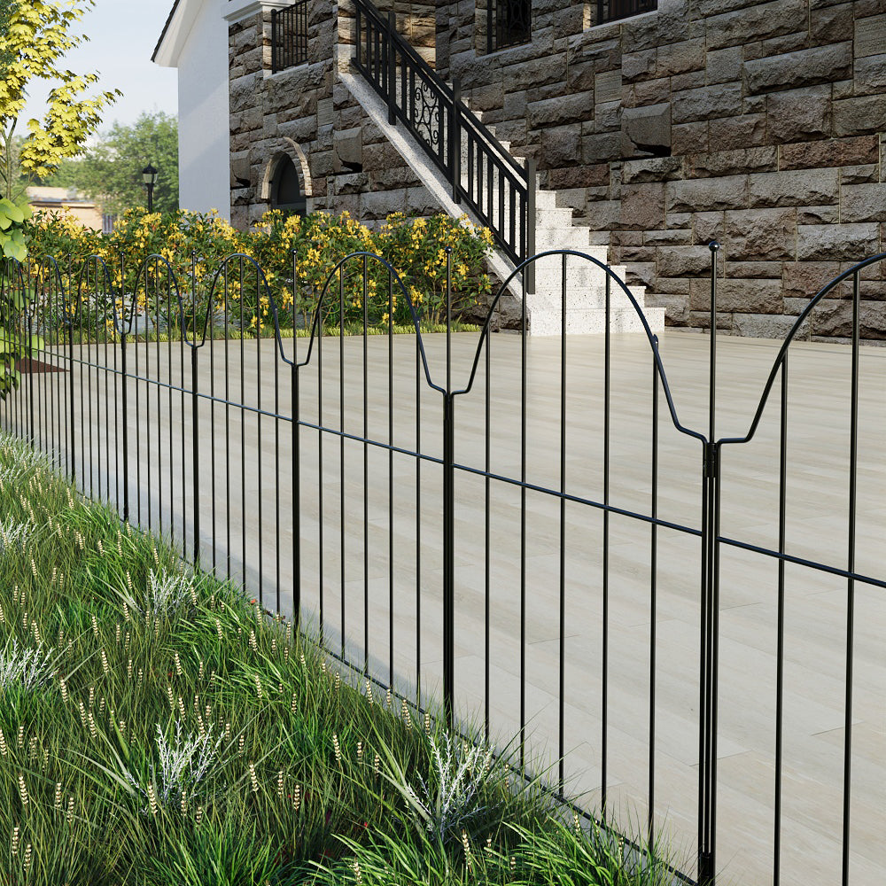 10Pcs Metal Garden Fences
