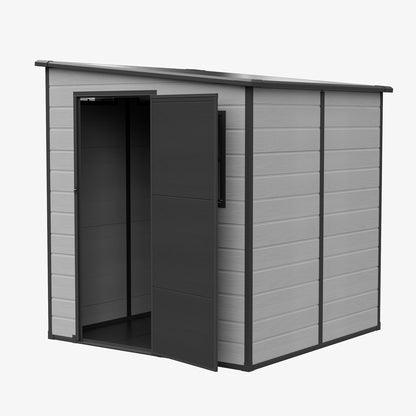 6x6 FT Outdoor Garden Plastic Storage Shed