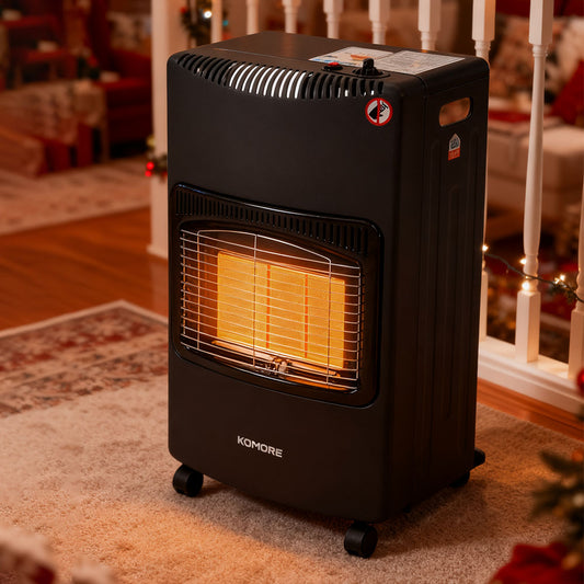 Ceramic Gas Heater with Wheels for Indoor and Outdoor