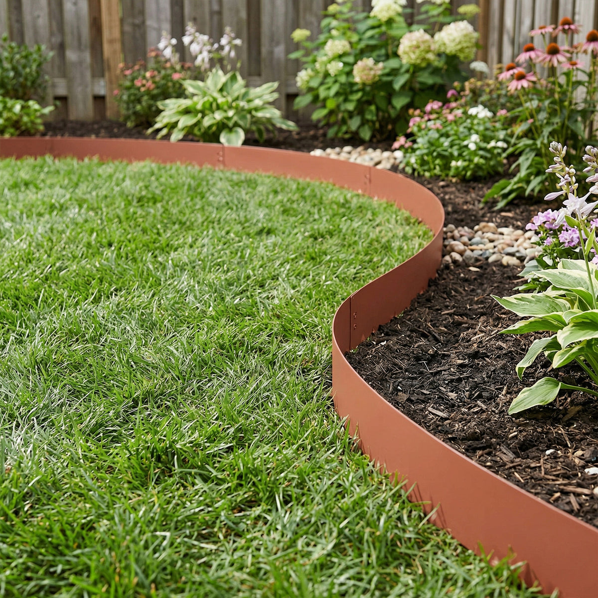 6 Pcs Metal Garden Edging Borders