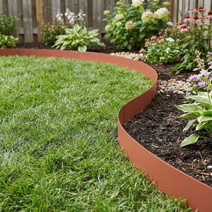 6 Pcs Metal Garden Edging Borders