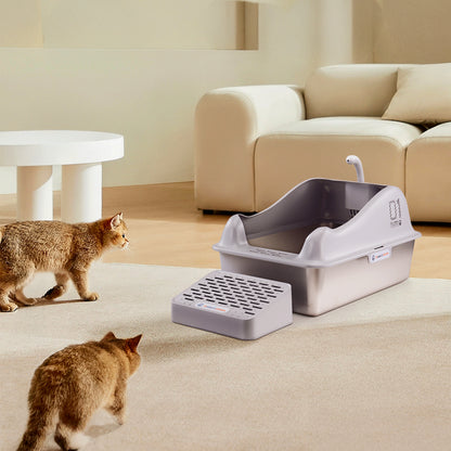 Large Stainless Steel Cat Litter Box