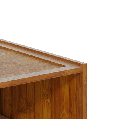 6-Tier Narrow Bookcase Storage Cabinet with Doors