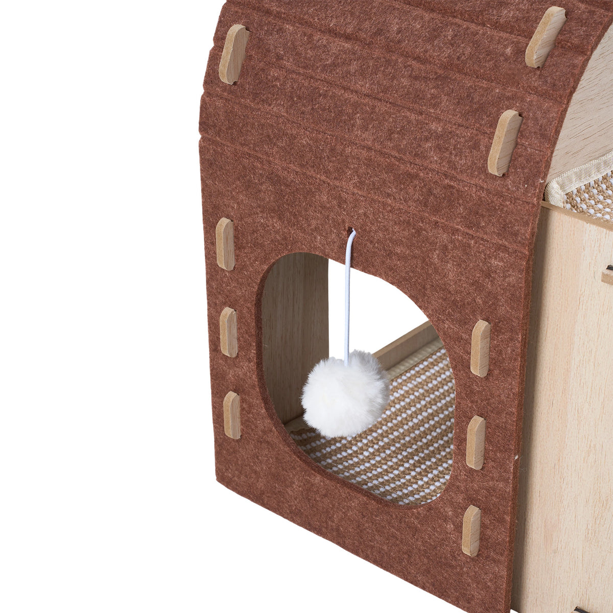 2-Tier Multifunctional Cat House Cave Pet Bed