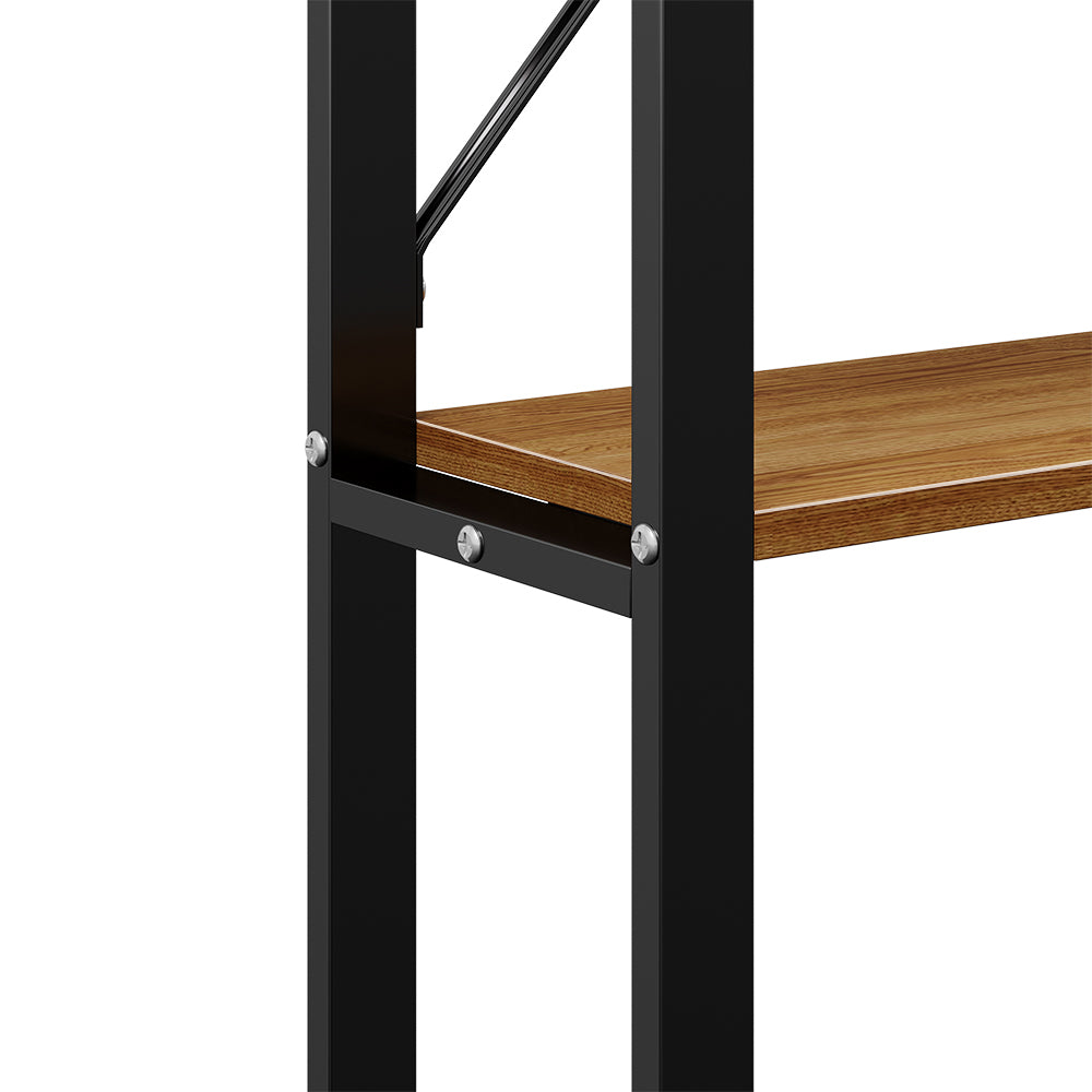 Slim Console Table Entryway 2-Tier Table with Adjustable Feet