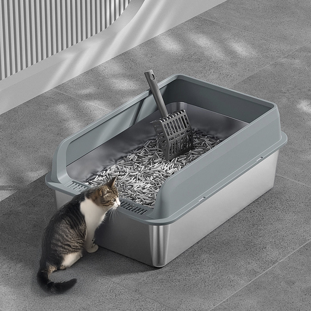 Semi-Closed Anti-Splash Cat Litter Box Pet Toilet