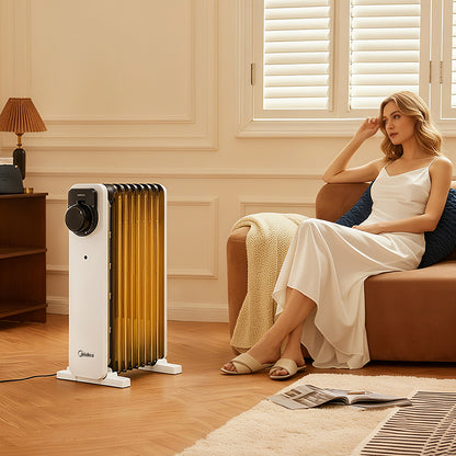 2300W 11-Fin Oil Filled Radiator Electric Heater