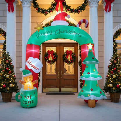 9FT/2.7M Christmas Blow-up Archway Inflatable Model Decoration