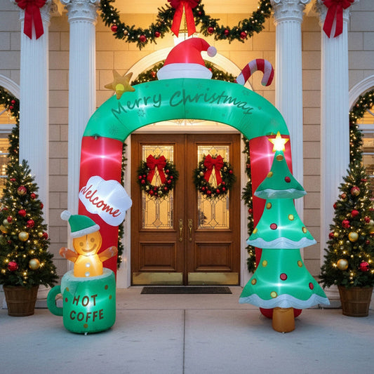 9FT/2.7M Christmas Blow-up Archway Inflatable Model Decoration