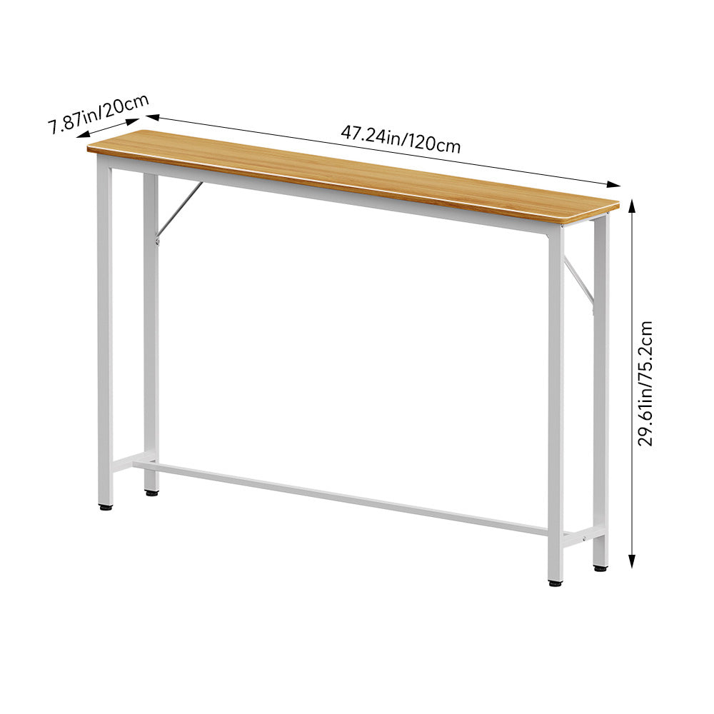 Slim Console Table Entryway Table with Adjustable Feet