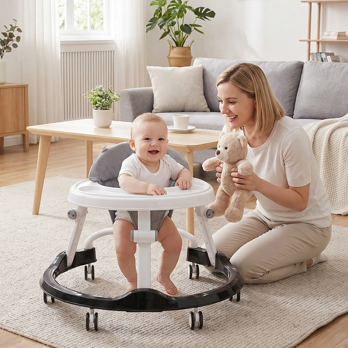 Foldable & Adjustable Baby Walker