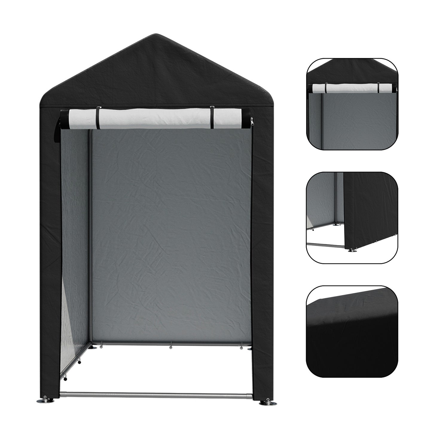 4x6FT Outdoor Storage Shed Bicycle Shelter