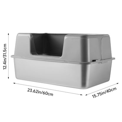 Semi-Closed Anti-Splash Cat Litter Box Pet Toilet