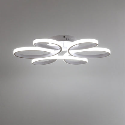 Modern Acrylic Petal LED Semi Ceiling Light