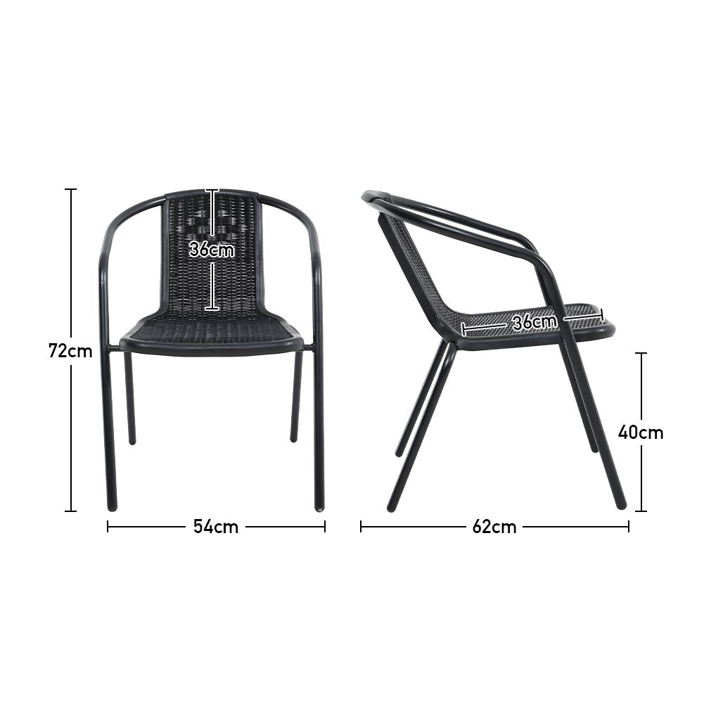 2/4 Pcs Chairs and Outdoor Dining Table