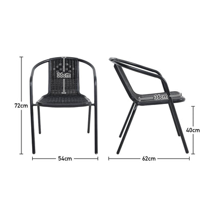 2/4 Pcs Chairs and Outdoor Dining Table