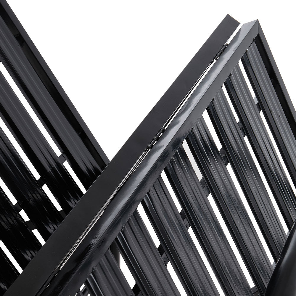 Metal Folding Bed Frame With Secure Buckle Design