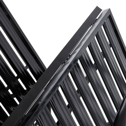 Metal Folding Bed Frame With Secure Buckle Design