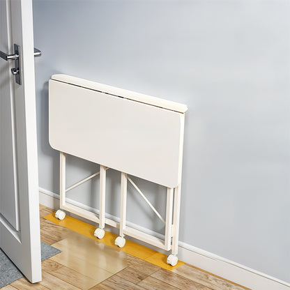 Folding Office Desk with Casters