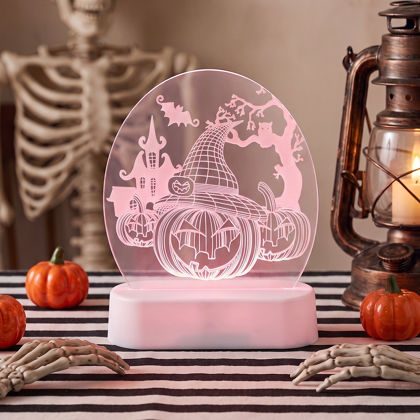 3D Halloween Acrylic Light-Up Decoration