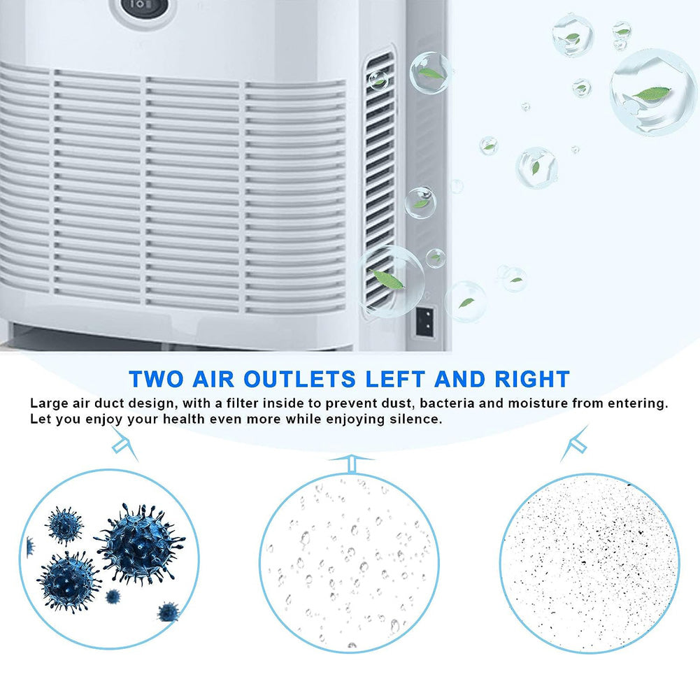 Silenced Remote Control Dehumidifier with Drain Hose
