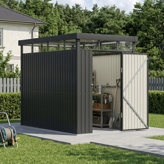 Outdoor Metal Garden Storage Shed