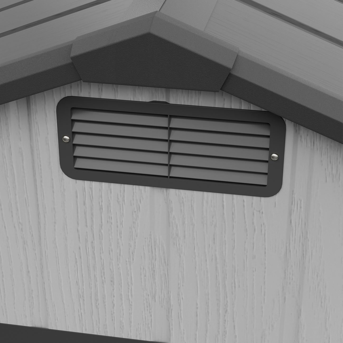 4.4 x 3.4FT Garden Plastic Storage Shed with Lockable Hinge Door