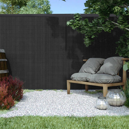 Garden Fence PVC Privacy Screen Panel Slat Strips Fixing Clip 1M